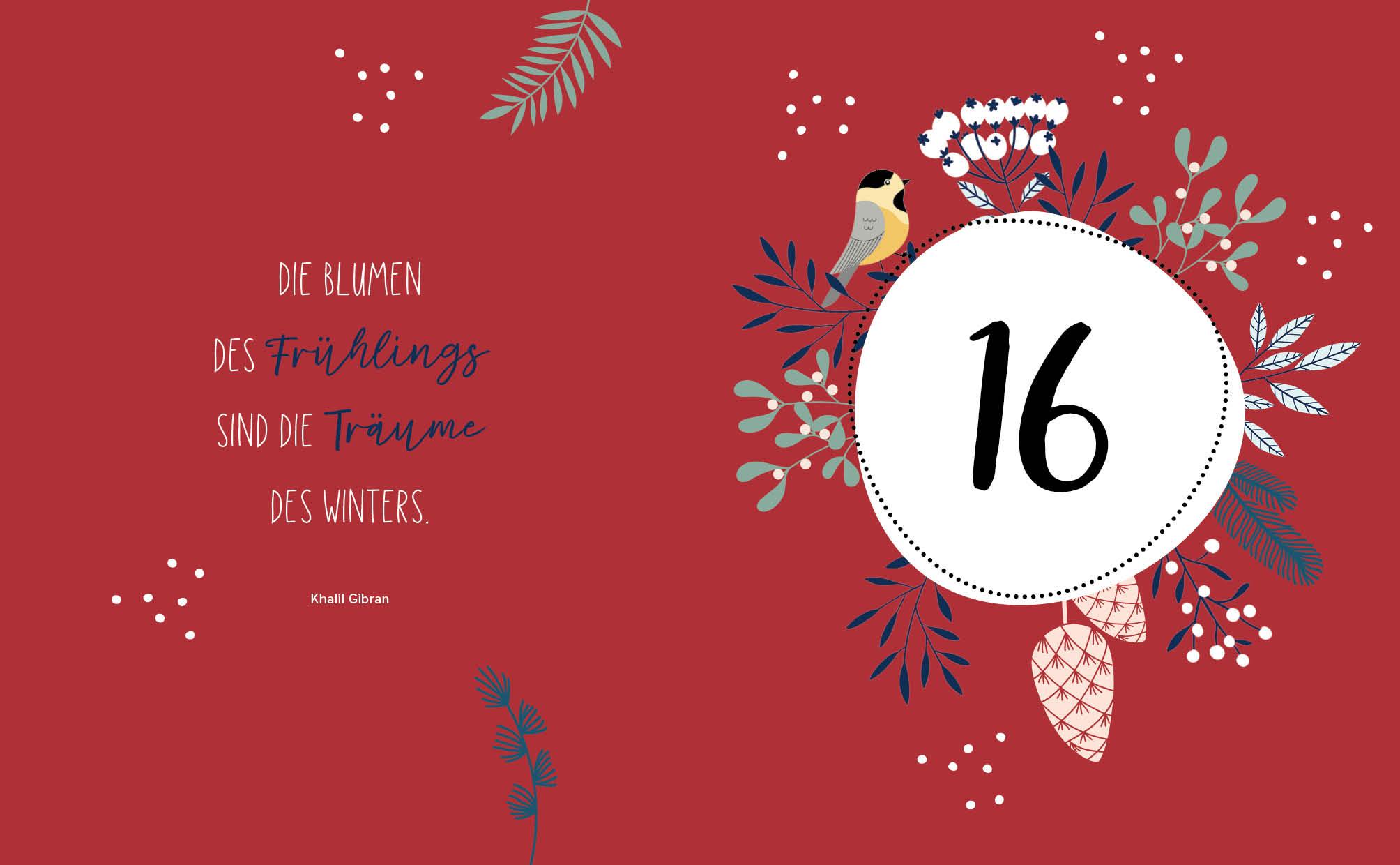 Beispielinhalt (Bild) Mein Adventskalender-Buch: Gartendeko-Liebe