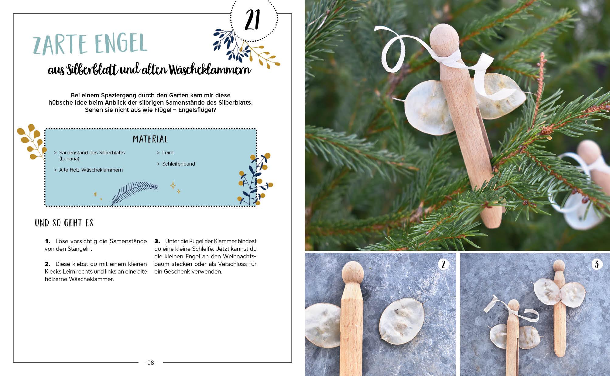 Beispielinhalt (Bild) Mein Adventskalender-Buch: Gartendeko-Liebe