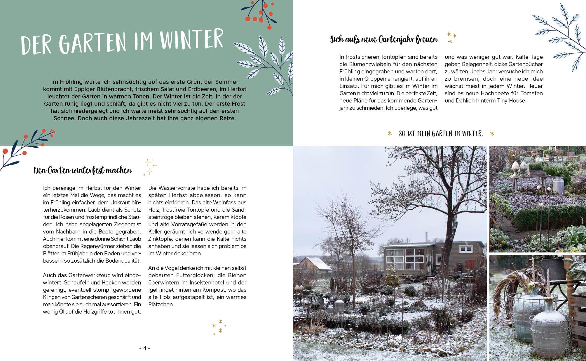 Beispielinhalt (Bild) Mein Adventskalender-Buch: Gartendeko-Liebe