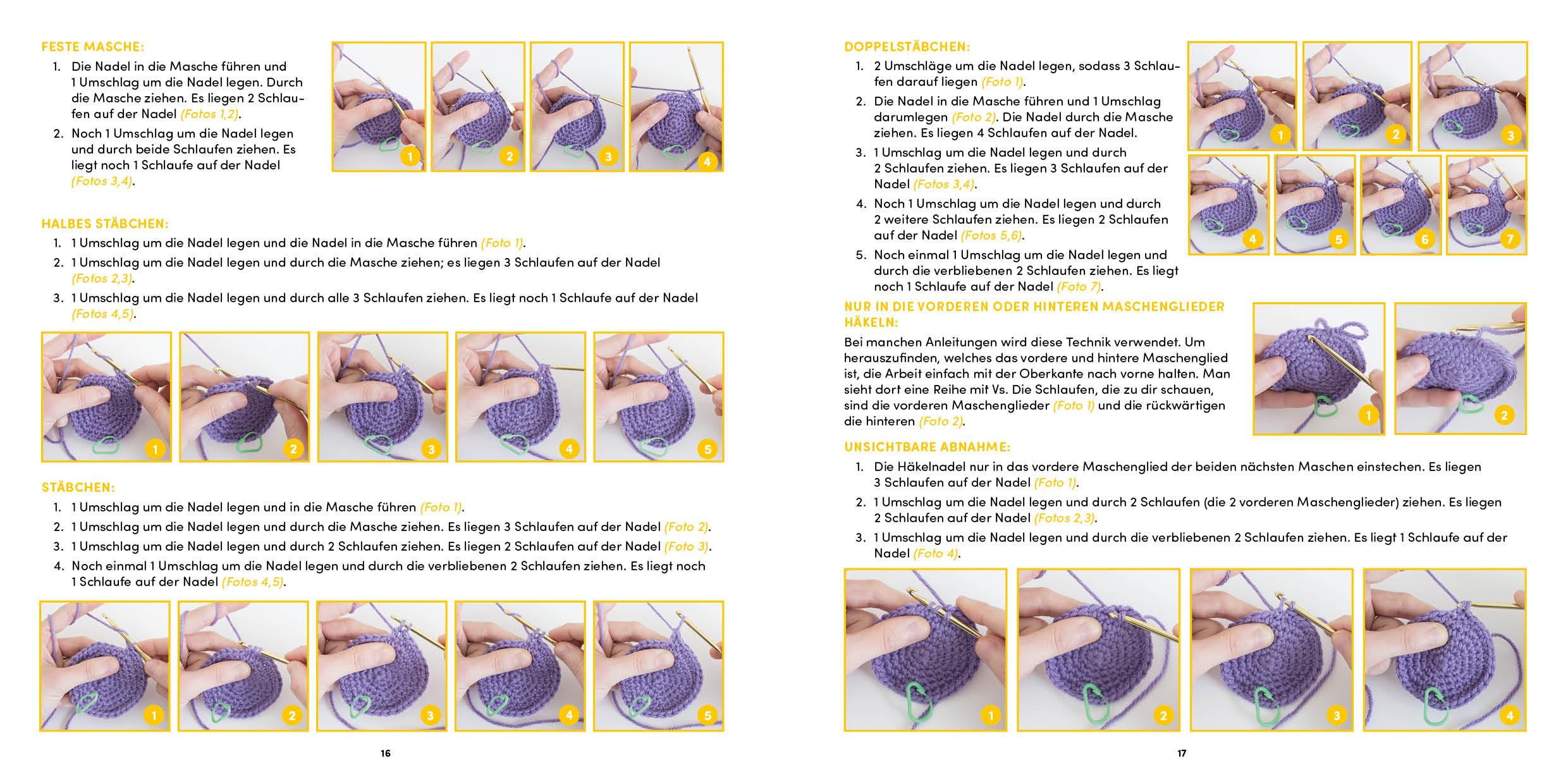 Beispielinhalt (Bild) Meine kunterbunte Amigurumi-Welt - super einfach 25 niedliche Figuren häkeln