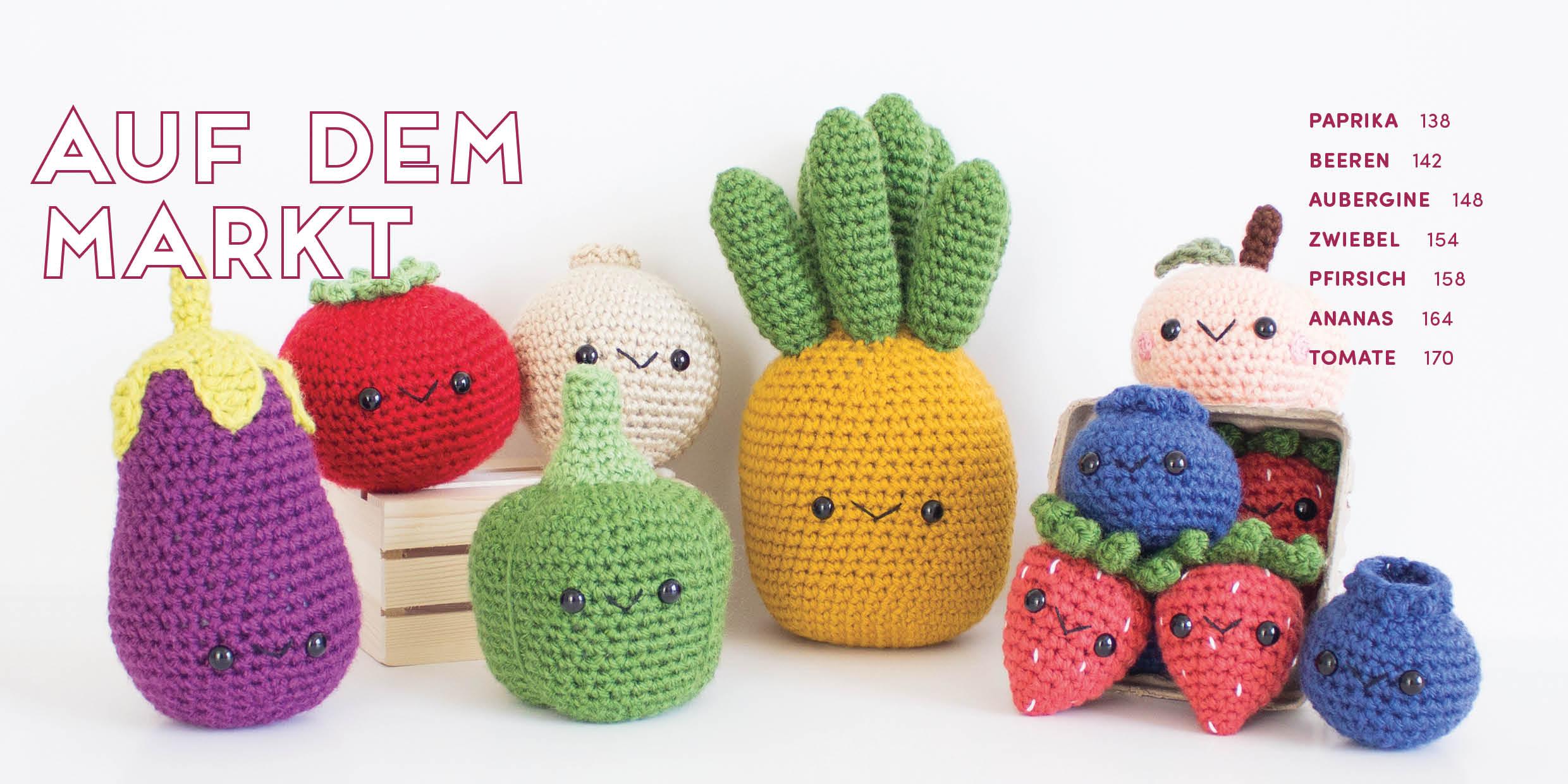 Beispielinhalt (Bild) Meine kunterbunte Amigurumi-Welt - super einfach 25 niedliche Figuren häkeln