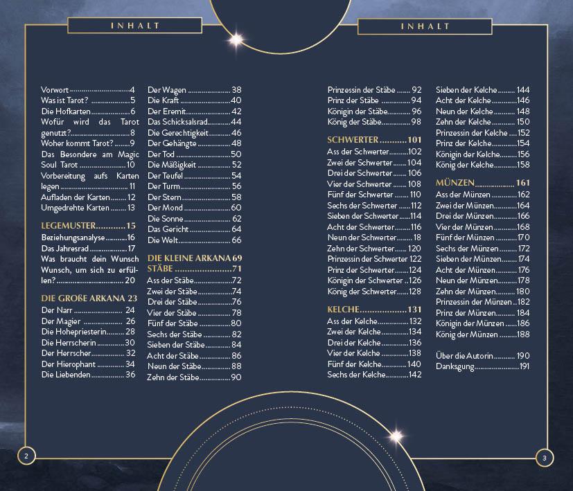 Beispielinhalt (Bild) Tarot-Kartenset: Magic Soul Tarot