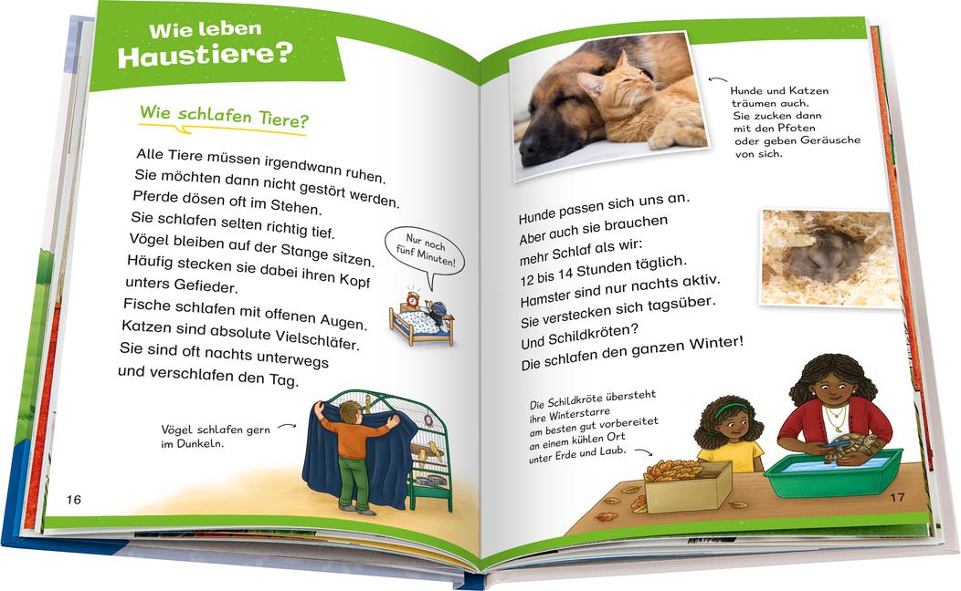 Beispielinhalt (Bild) Wieso? Weshalb? Warum? Erstleser, Band 12 - Haustiere