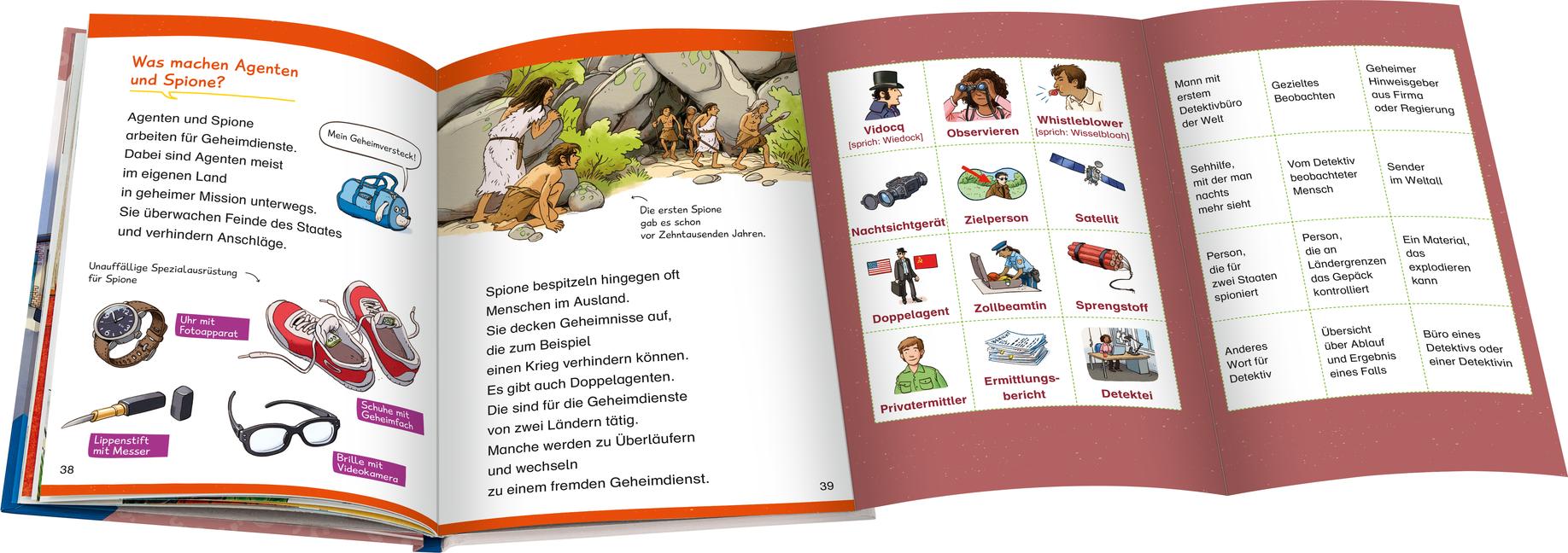 Beispielinhalt (Bild) Wieso? Weshalb? Warum? Erstleser, Band 11 - Detektive und Ermittler
