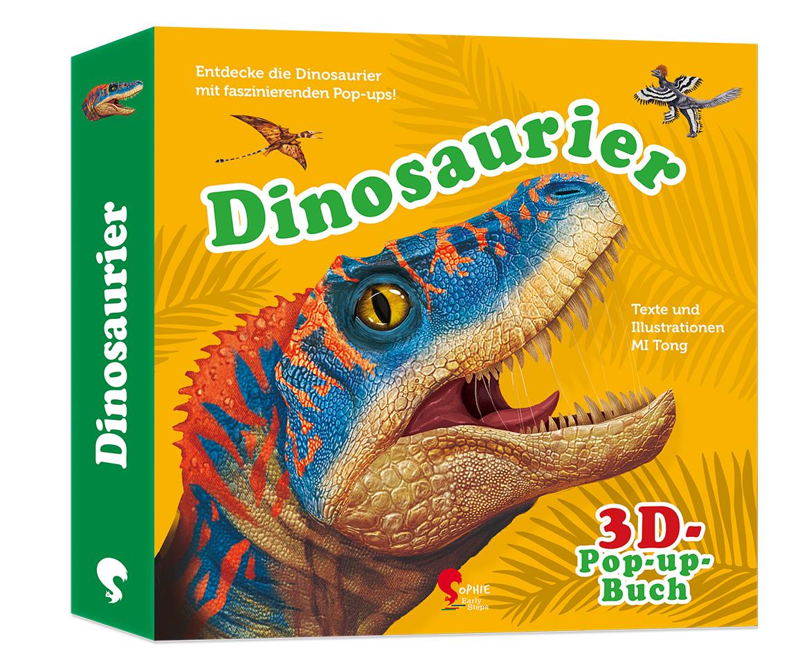 Vorderes Coverbild Dinosaurier 3D-Pop-up-Buch