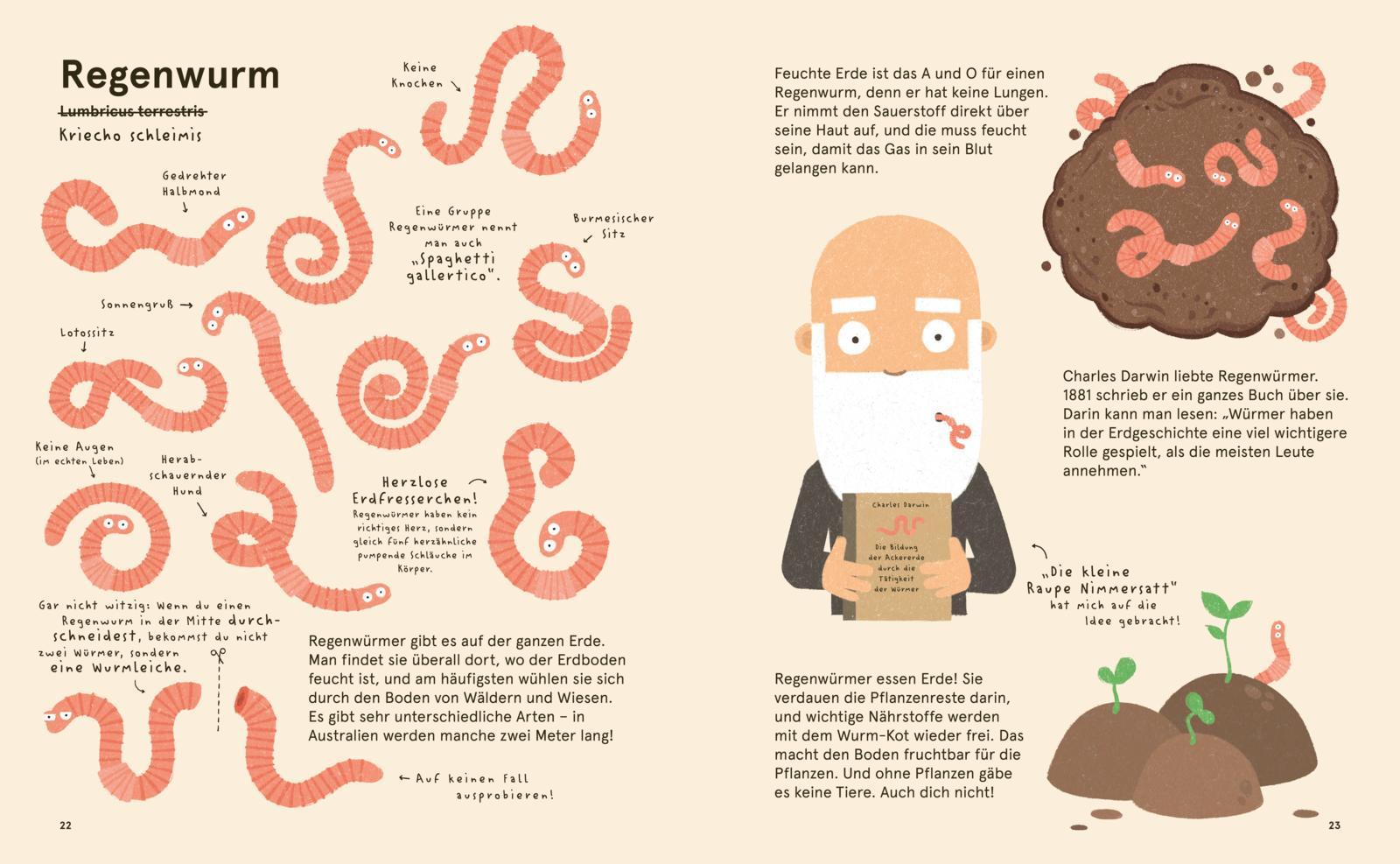 Beispielinhalt (Bild) Das Lexikon einzigartiger Tiere