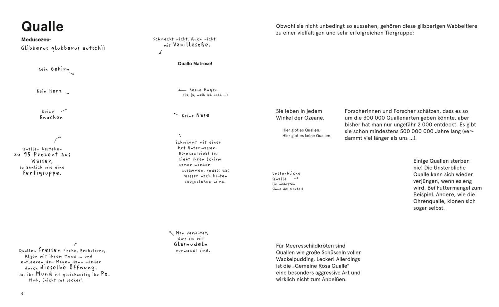 Beispielinhalt (Bild) Das Lexikon einzigartiger Tiere