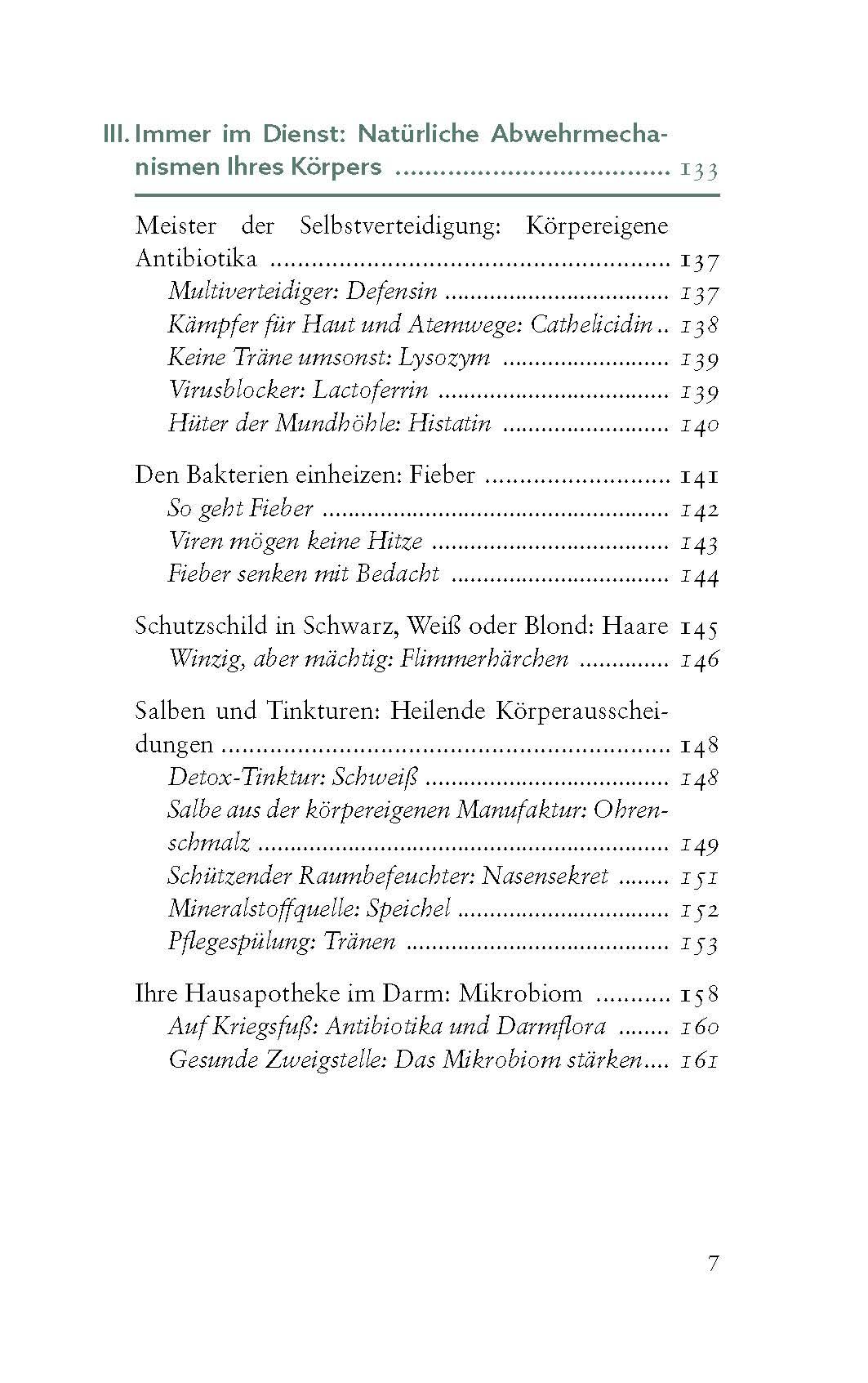 Beispielinhalt (Bild) Deine innere Apotheke