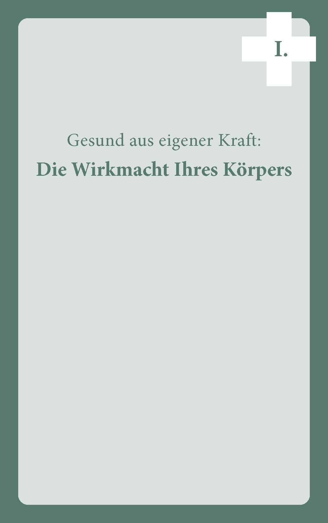 Beispielinhalt (Bild) Deine innere Apotheke