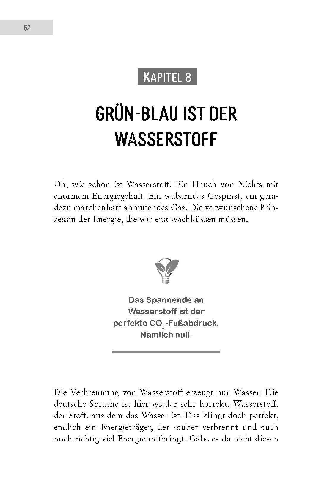 Beispielinhalt (Bild) Grün-Blau ist der Wasserstoff