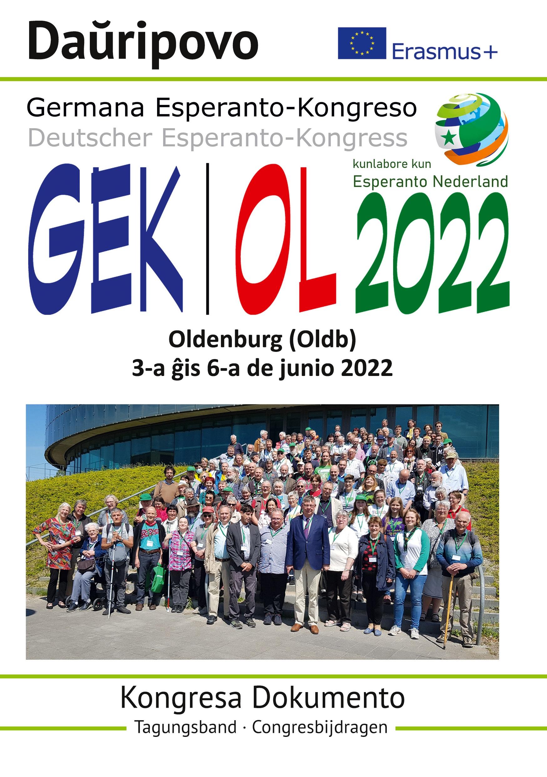 Vorderes Coverbild Germana Esperanto-Kongreso Oldenburg 2022