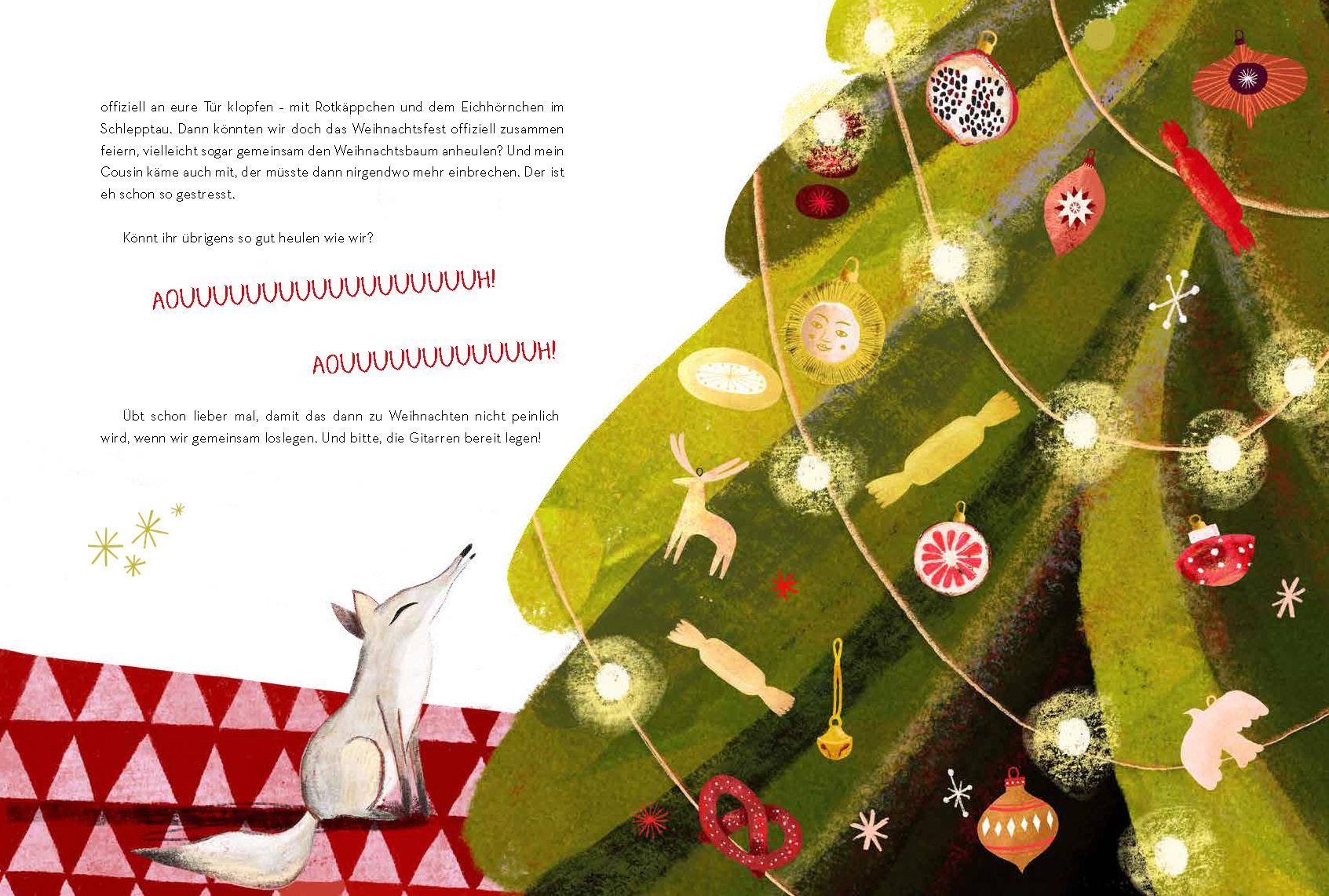 Beispielinhalt (Bild) Tierisch wilde Weihnachten - 24 Tiere erzählen - Das Weihnachtsbuch für Naturfreaks