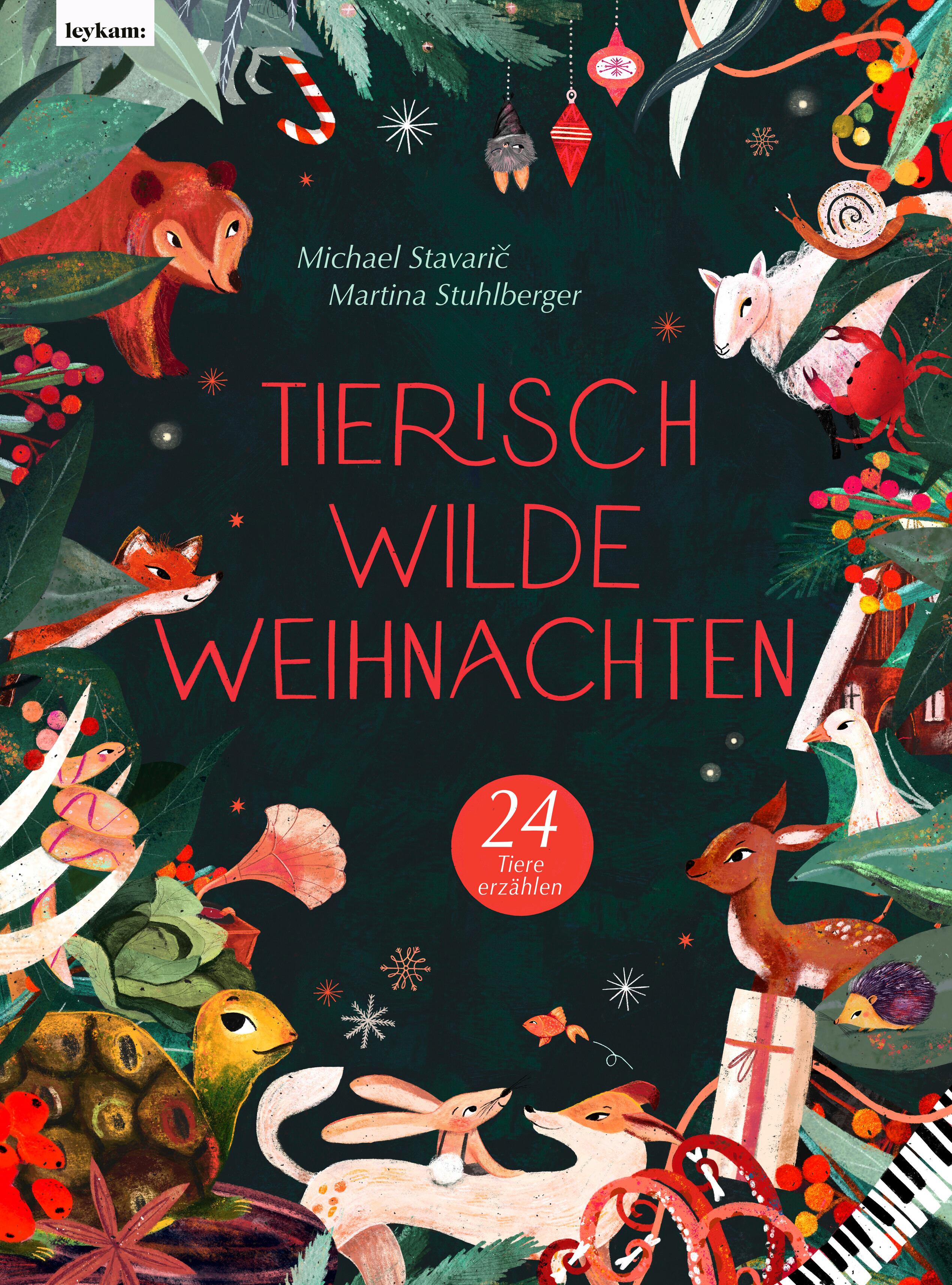 Vorderes Coverbild Tierisch wilde Weihnachten - 24 Tiere erzählen - Das Weihnachtsbuch für Naturfreaks