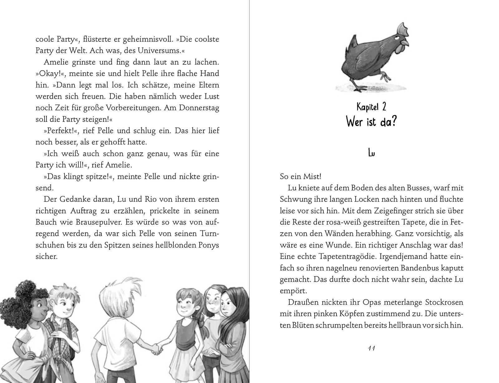 Beispielinhalt (Bild) Die Geburtstagsbande. Die beste Party der Welt