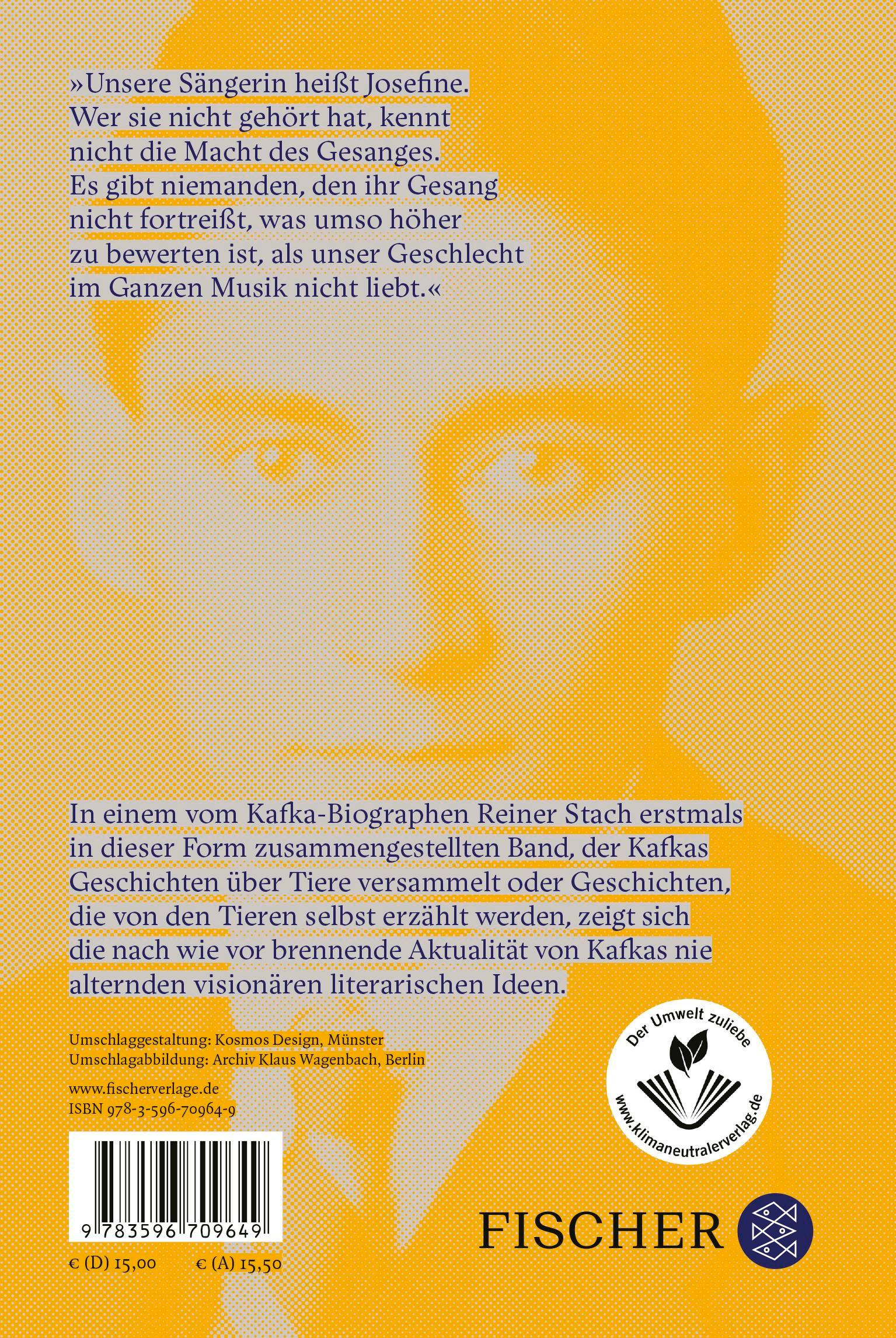 Rückseitencover Erzählungen von Tieren