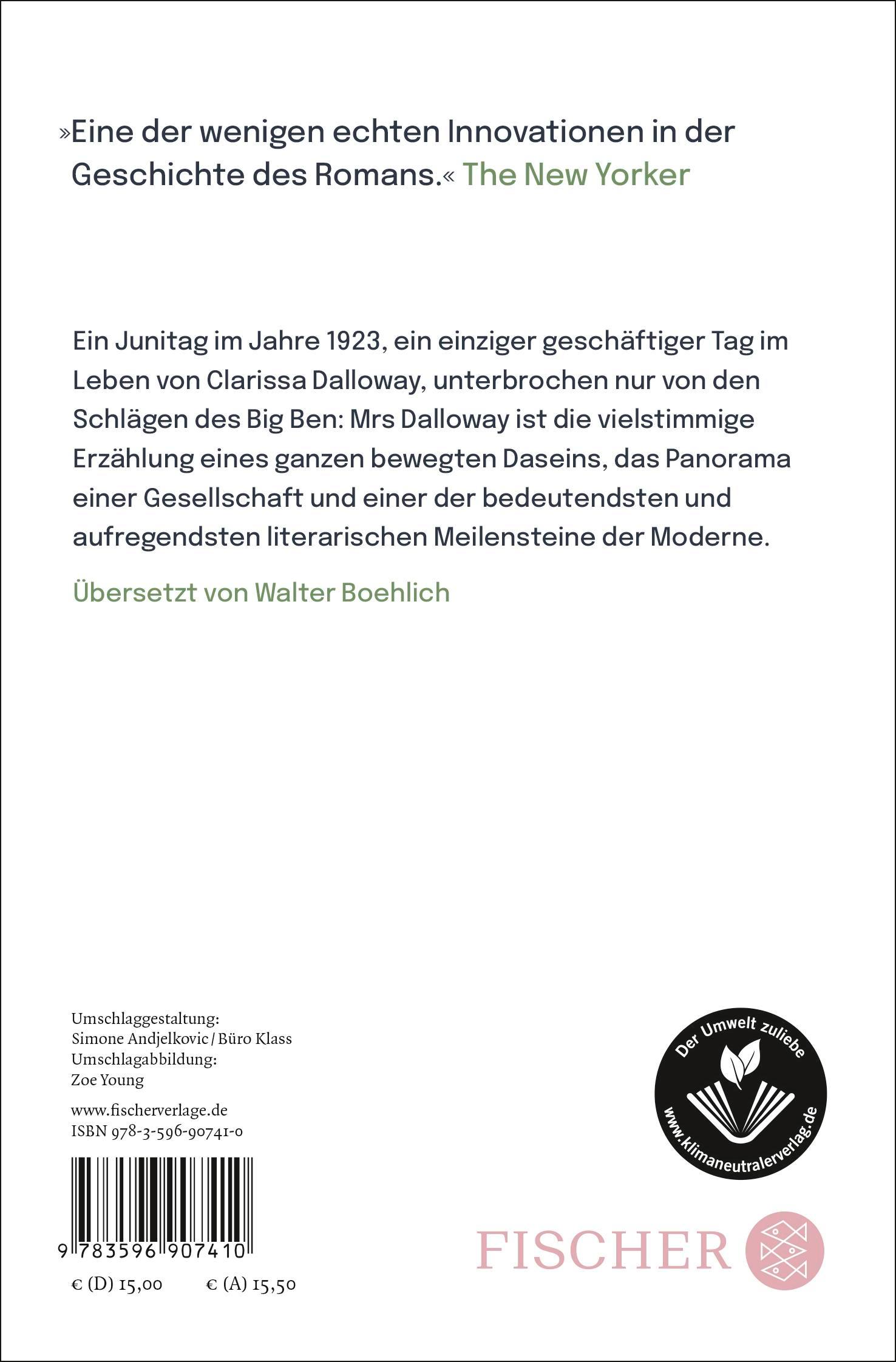 Rückseitencover Mrs Dalloway