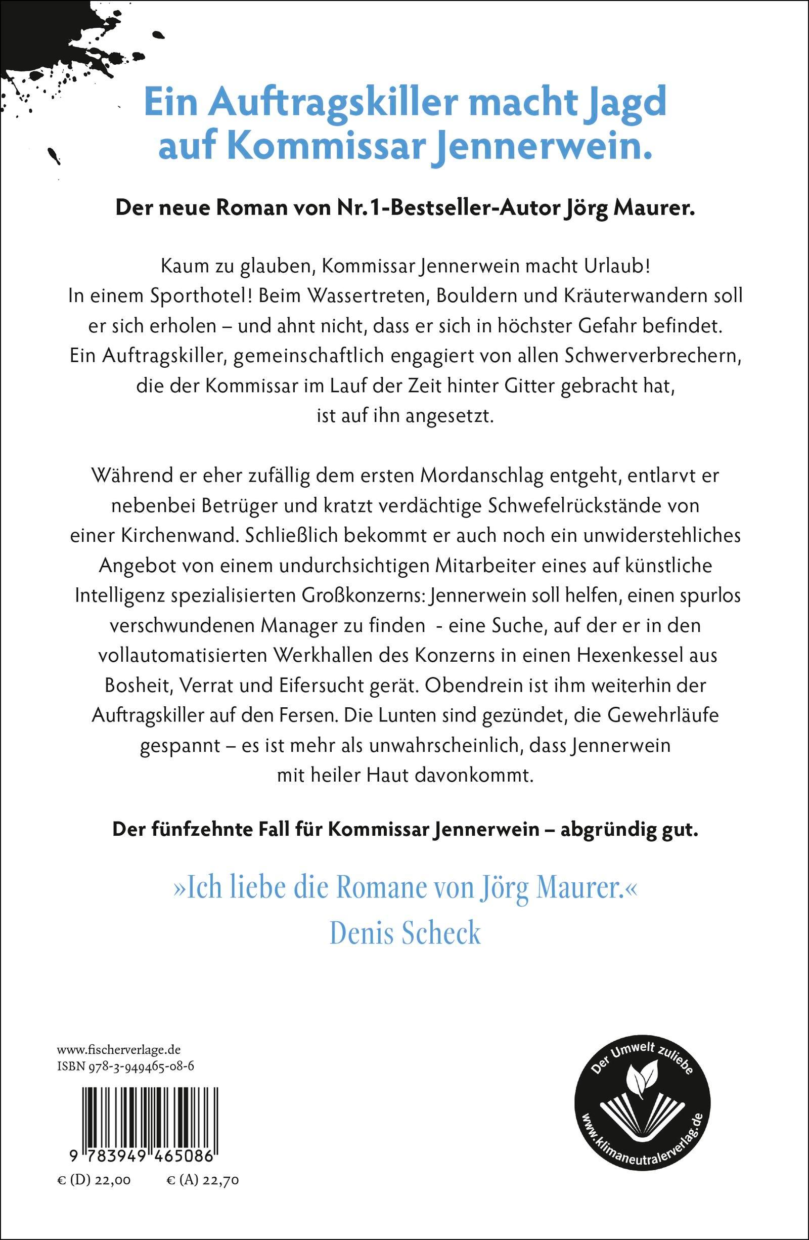 Rückseitencover Kommissar Jennerwein darf nicht sterben