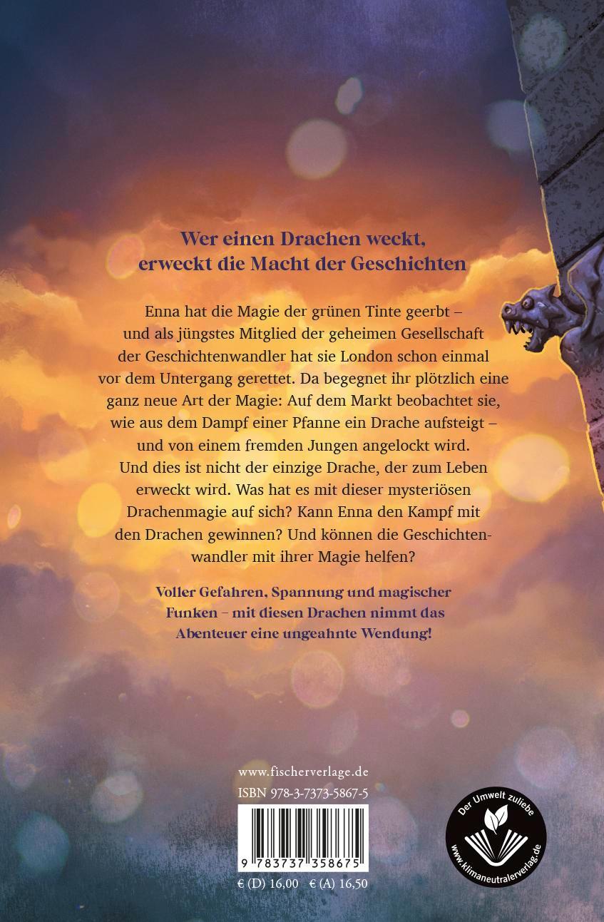 Rückseitencover Die Geschichtenwandler. Steinerne Drachen