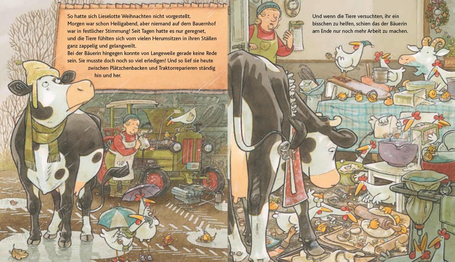 Beispielinhalt (Bild) Lieselotte Weihnachtskuh Mini