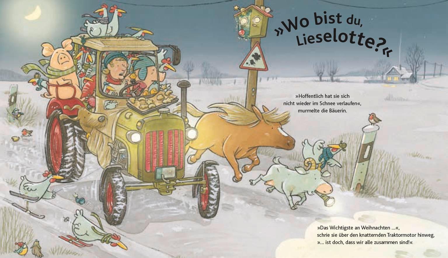 Beispielinhalt (Bild) Lieselotte Weihnachtskuh Mini