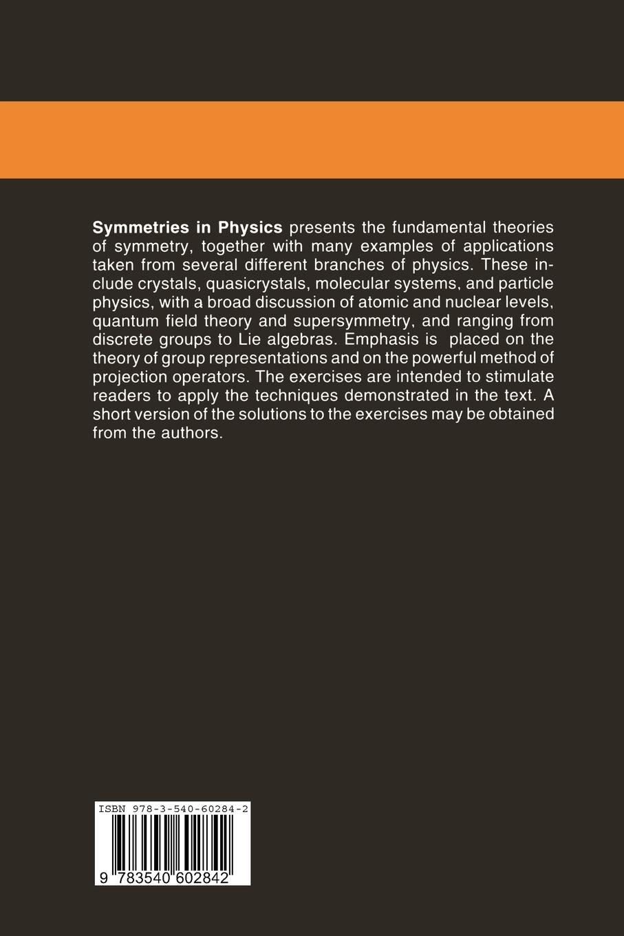 Rückseitencover Symmetries in Physics