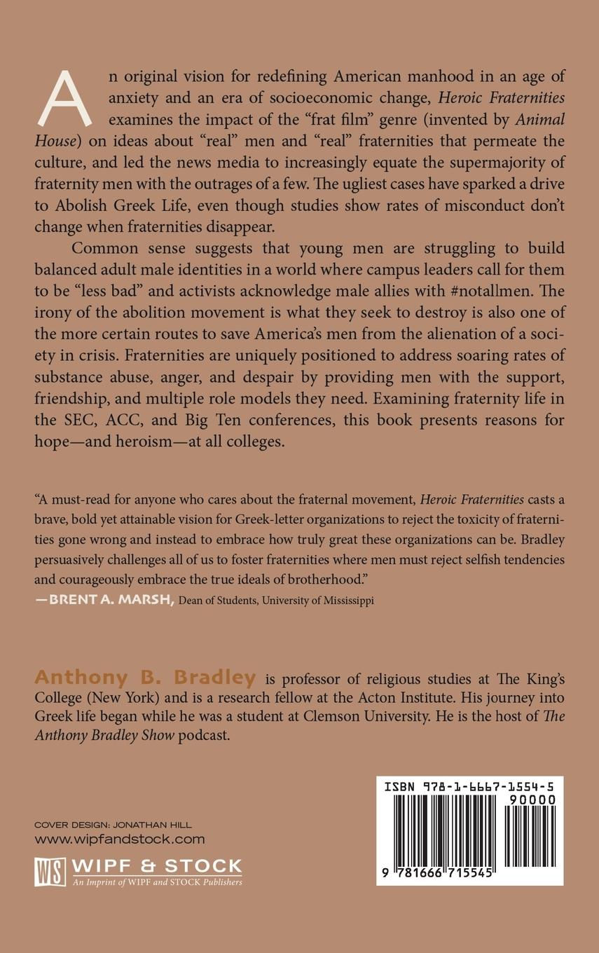 Rückseitencover Heroic Fraternities