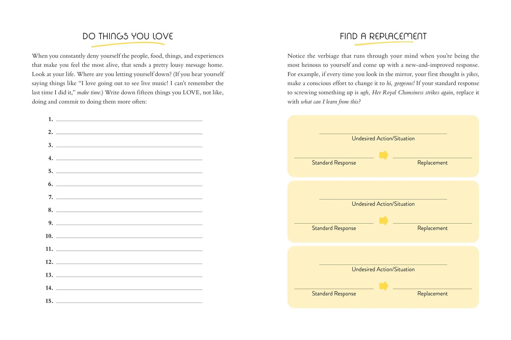 Beispielinhalt (Bild) You Are a Badass(r) Guided Journal