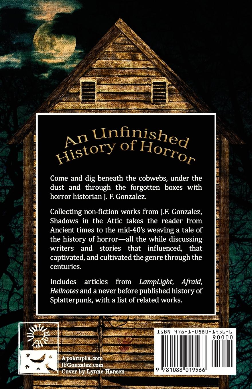 Rückseitencover J. F. Gonzalez's Shadows in the Attic