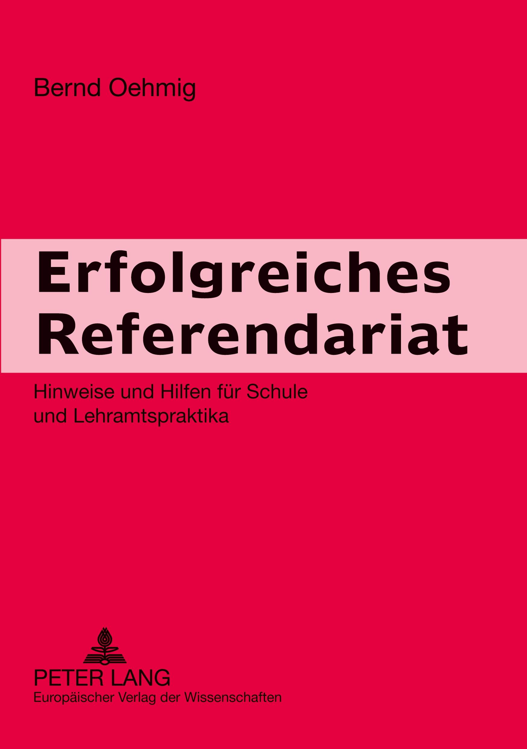 Vorderes Coverbild Erfolgreiches Referendariat