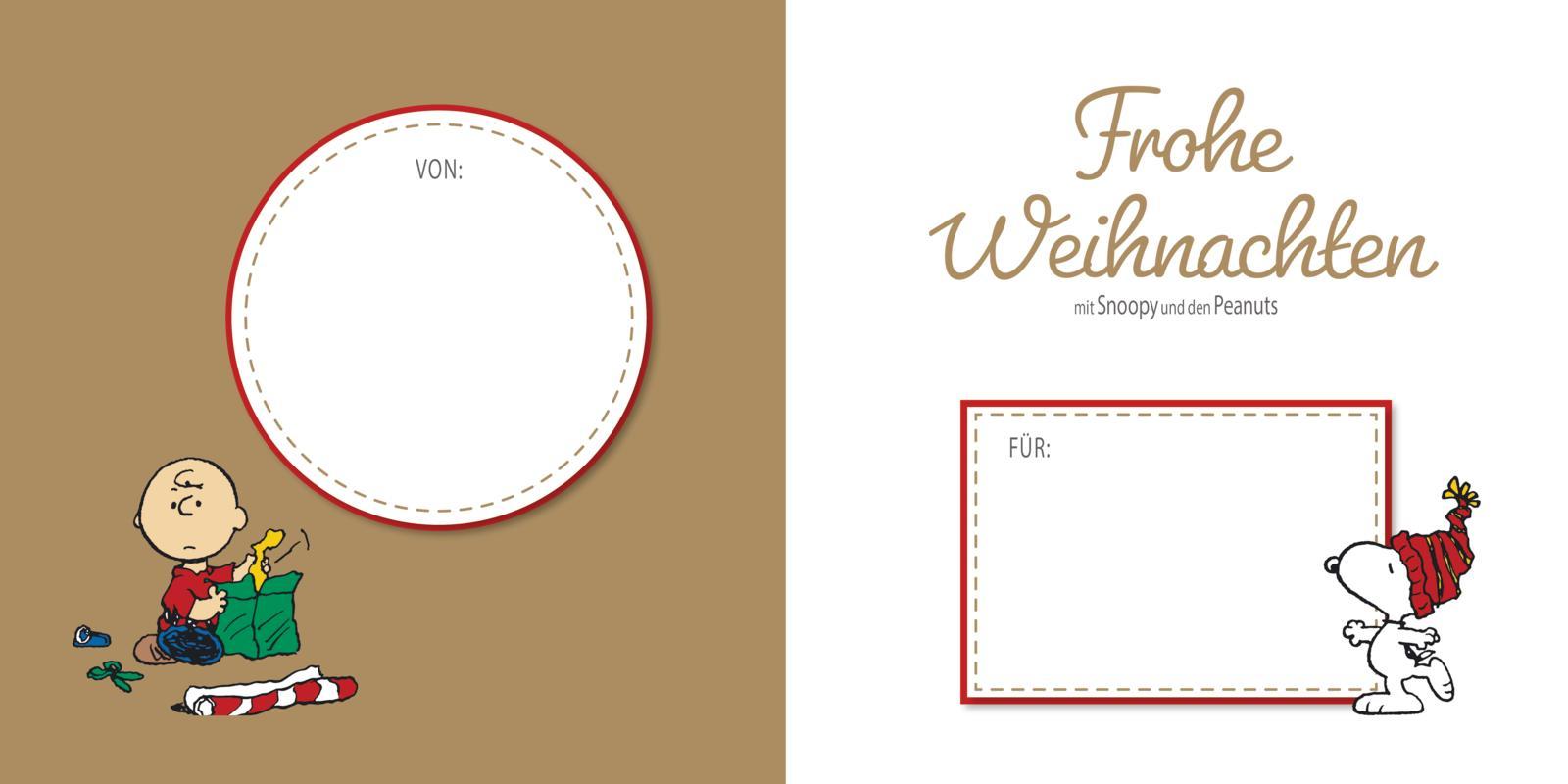 Beispielinhalt (Bild) Peanuts Geschenkbuch: Frohe Weihnachten mit Snoopy und den Peanuts