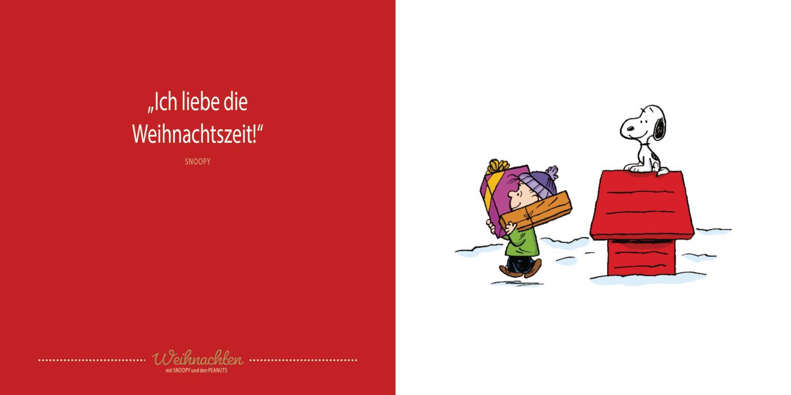 Beispielinhalt (Bild) Peanuts Geschenkbuch: Frohe Weihnachten mit Snoopy und den Peanuts