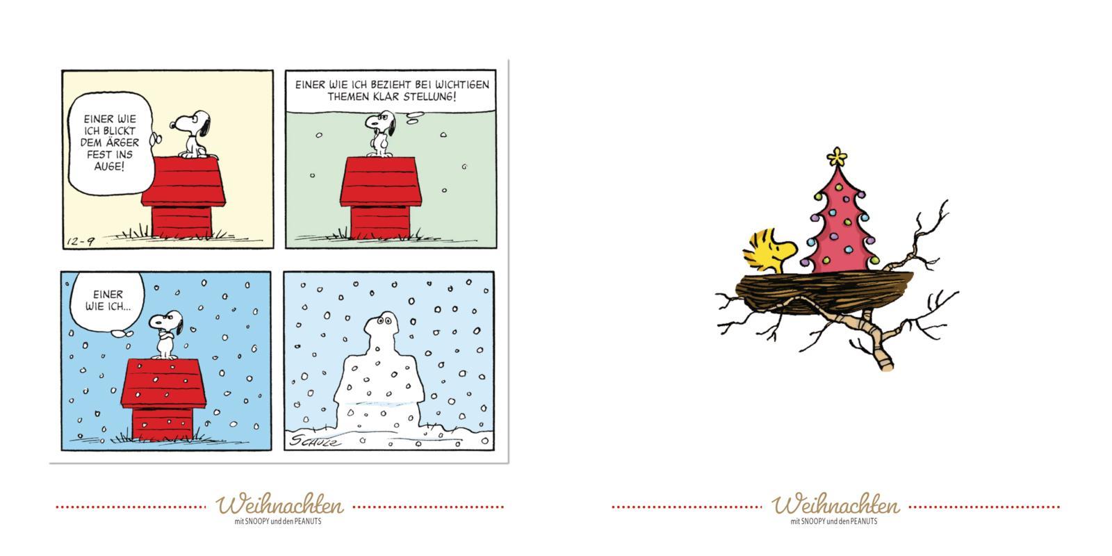 Beispielinhalt (Bild) Peanuts Geschenkbuch: Frohe Weihnachten mit Snoopy und den Peanuts