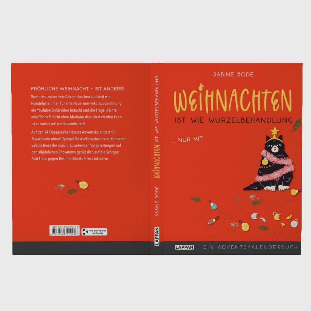 Beispielinhalt (Bild) Weihnachten ist wie Wurzelbehandlung, nur mit Lametta