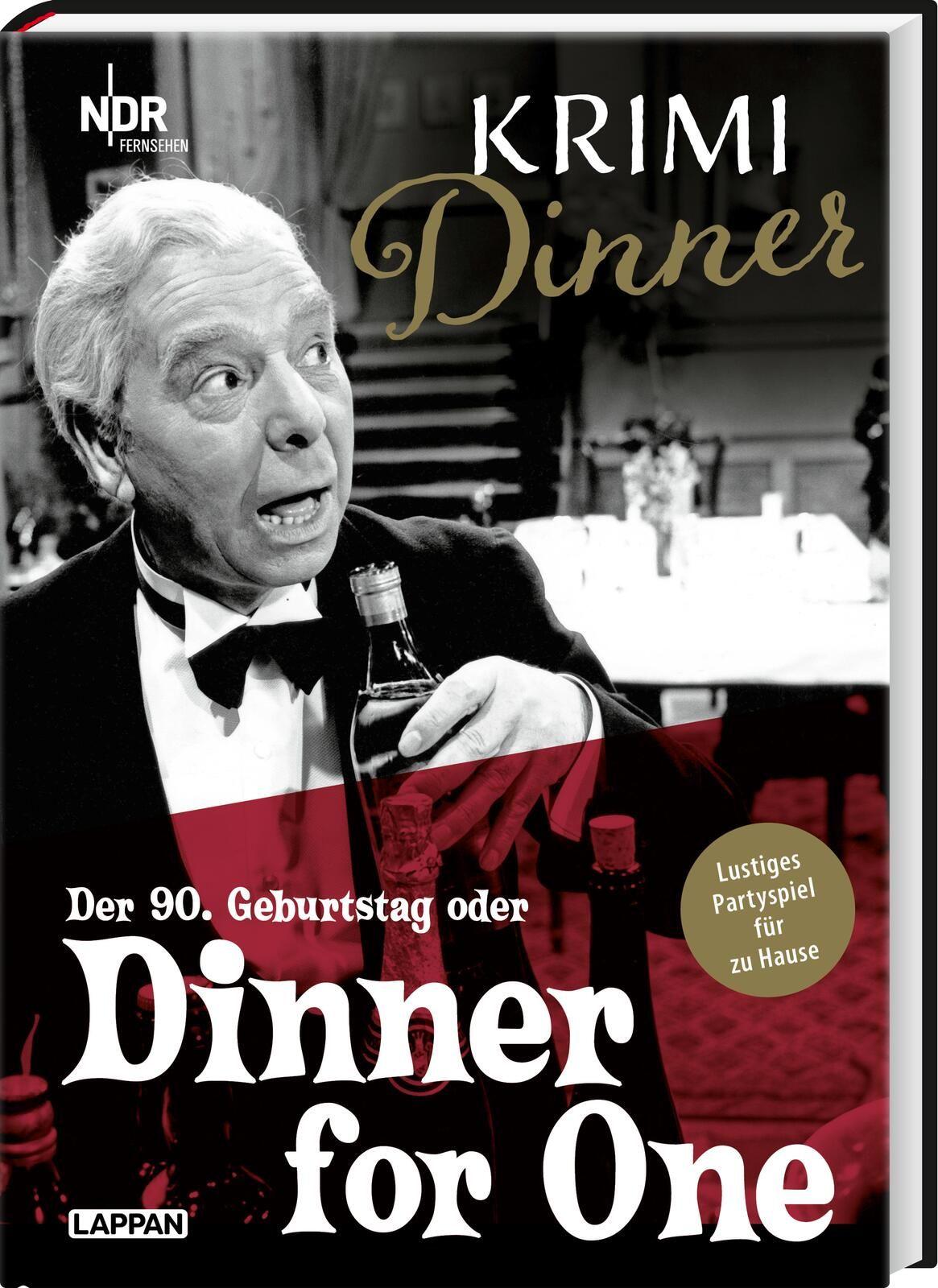 Vorderes Coverbild Krimi-Dinner-Buch: Dinner for One