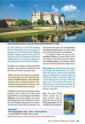 Beispielinhalt (Bild) Die 111 schönsten Radtouren in Deutschlands Süden, E-Bike geeignet, kostenloser GPX-Tracks-Download aller 111 Radtouren