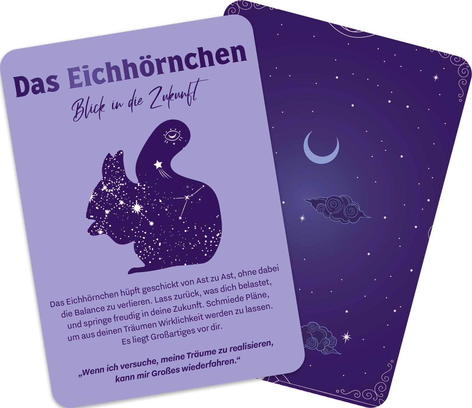 Beispielinhalt (Bild) Magische Krafttiere - Dein Orakel für jeden Tag