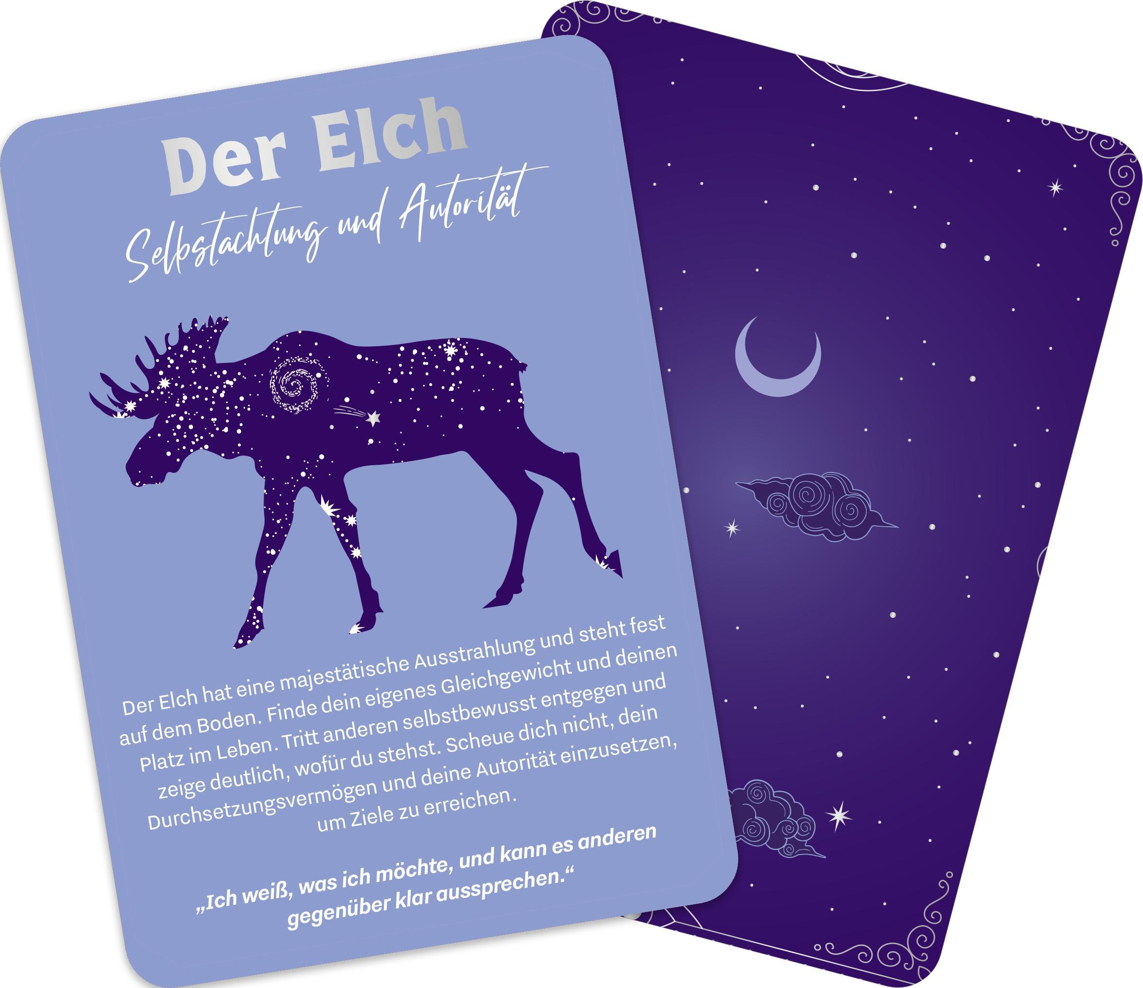 Beispielinhalt (Bild) Magische Krafttiere - Dein Orakel für jeden Tag
