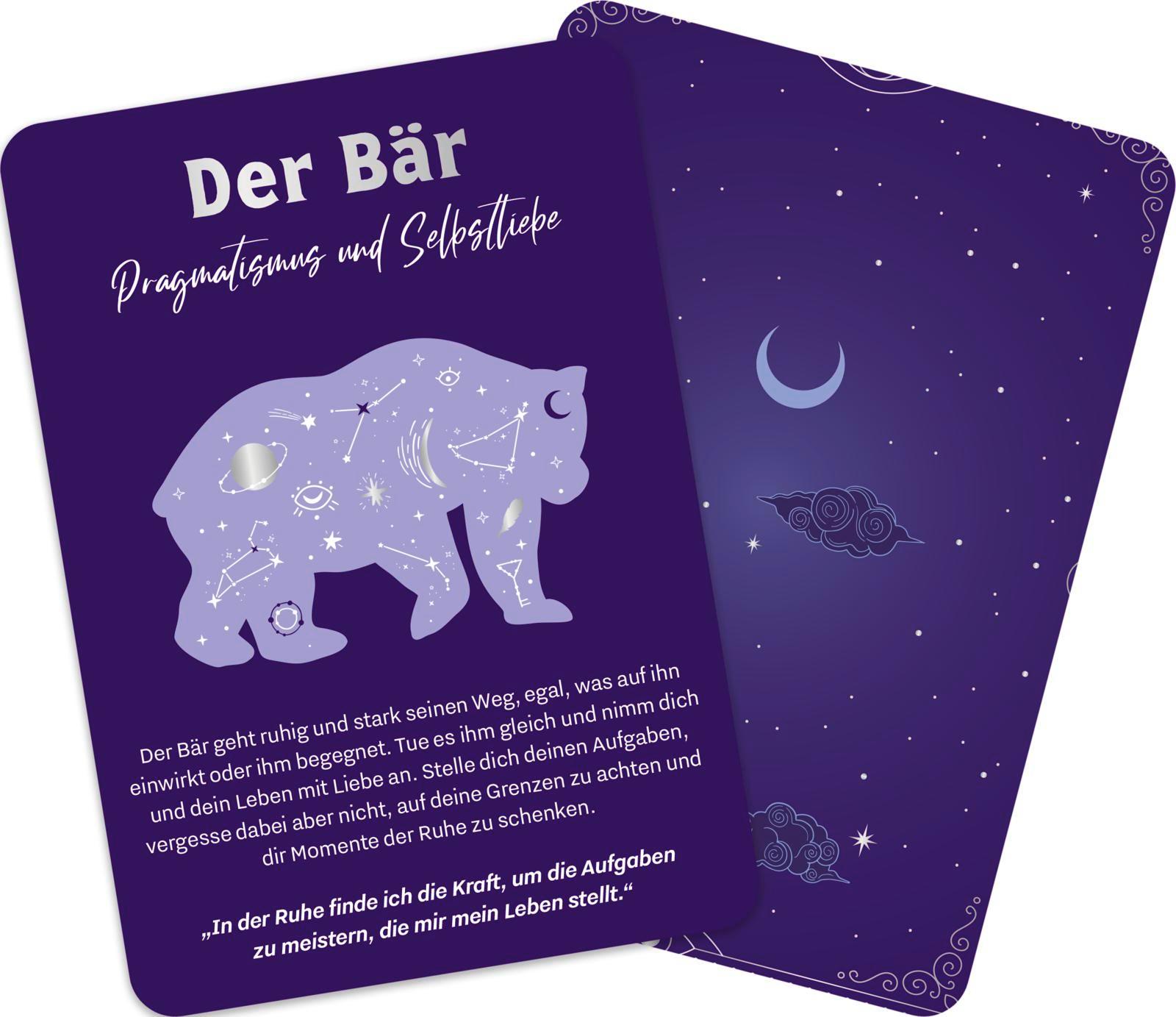 Beispielinhalt (Bild) Magische Krafttiere - Dein Orakel für jeden Tag