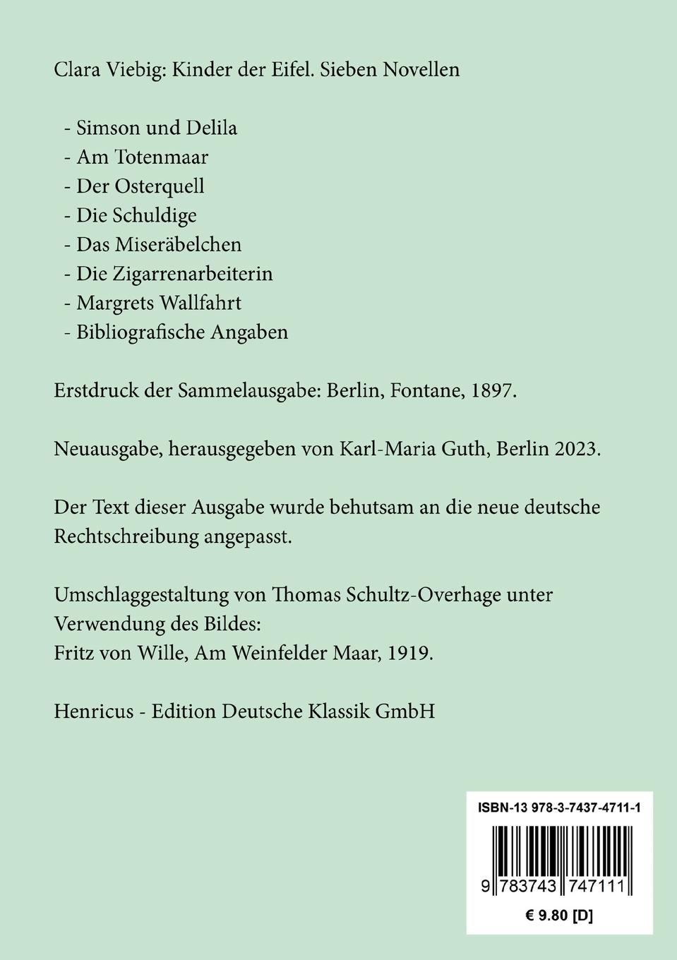 Rückseitencover Kinder der Eifel