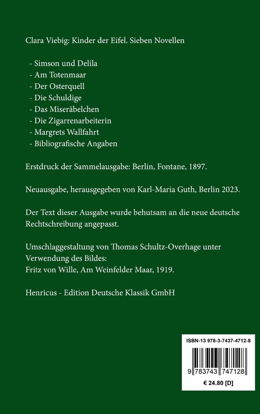Rückseitencover Kinder der Eifel