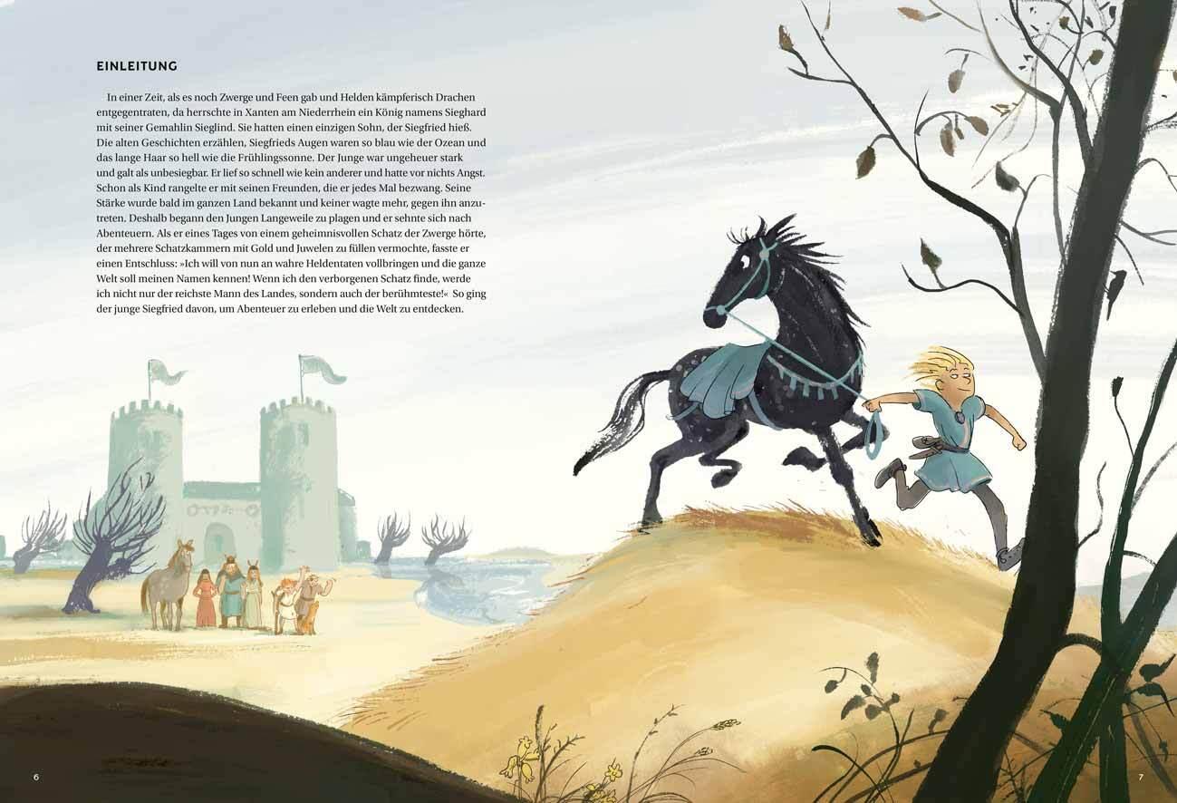 Beispielinhalt (Bild) Siegfried der Drachentöter