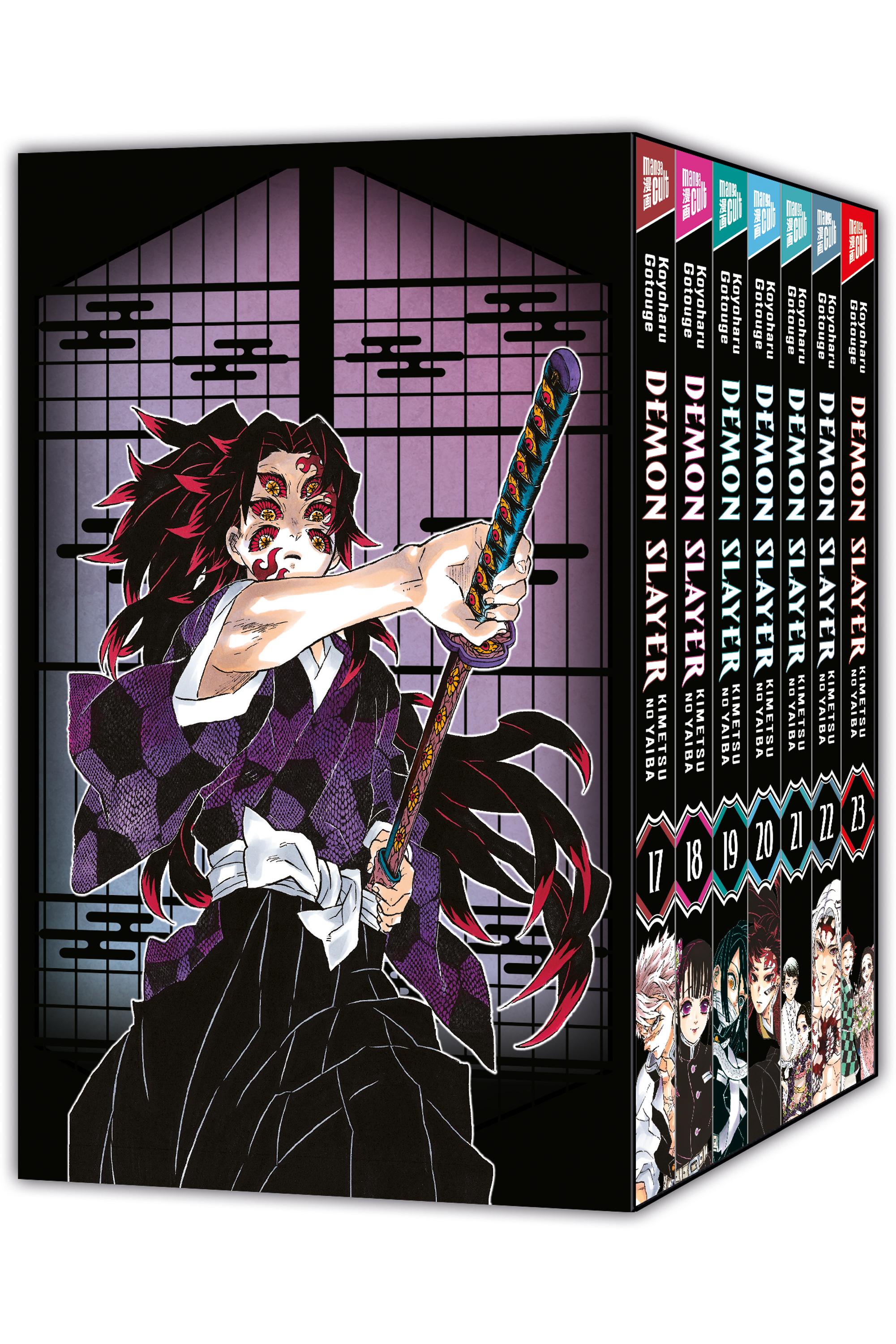 Vorderes Coverbild Demon Slayer - Kimetsu no Yaiba - 17-23 mit Sammelschuber