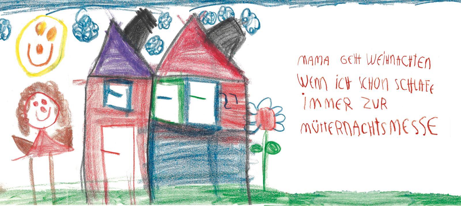 Beispielinhalt (Bild) Das Jesusbäbi hat gleich einen Krippenplatz bekomen