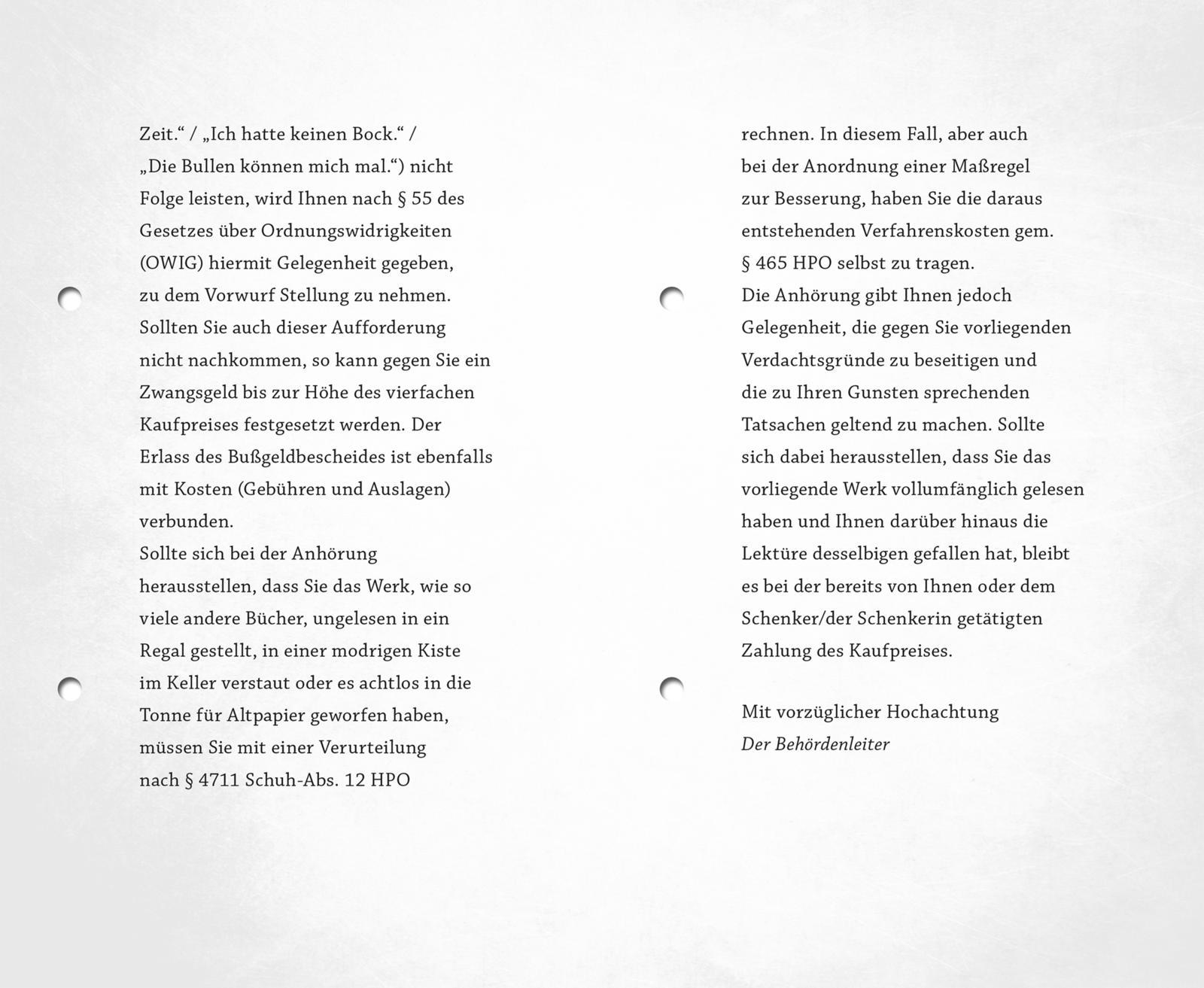 Beispielinhalt (Bild) Das böse Buch für Polizisten