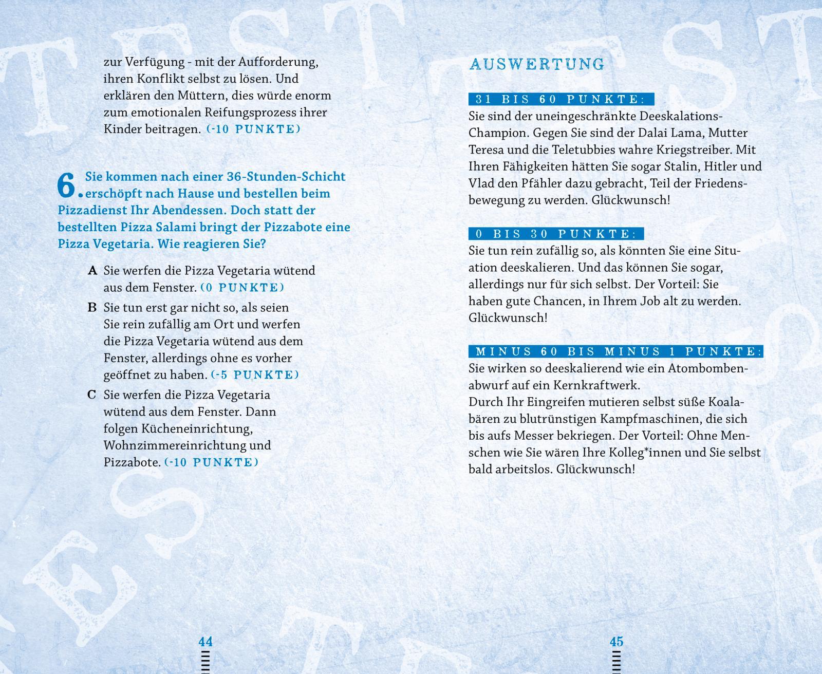 Beispielinhalt (Bild) Das böse Buch für Polizisten