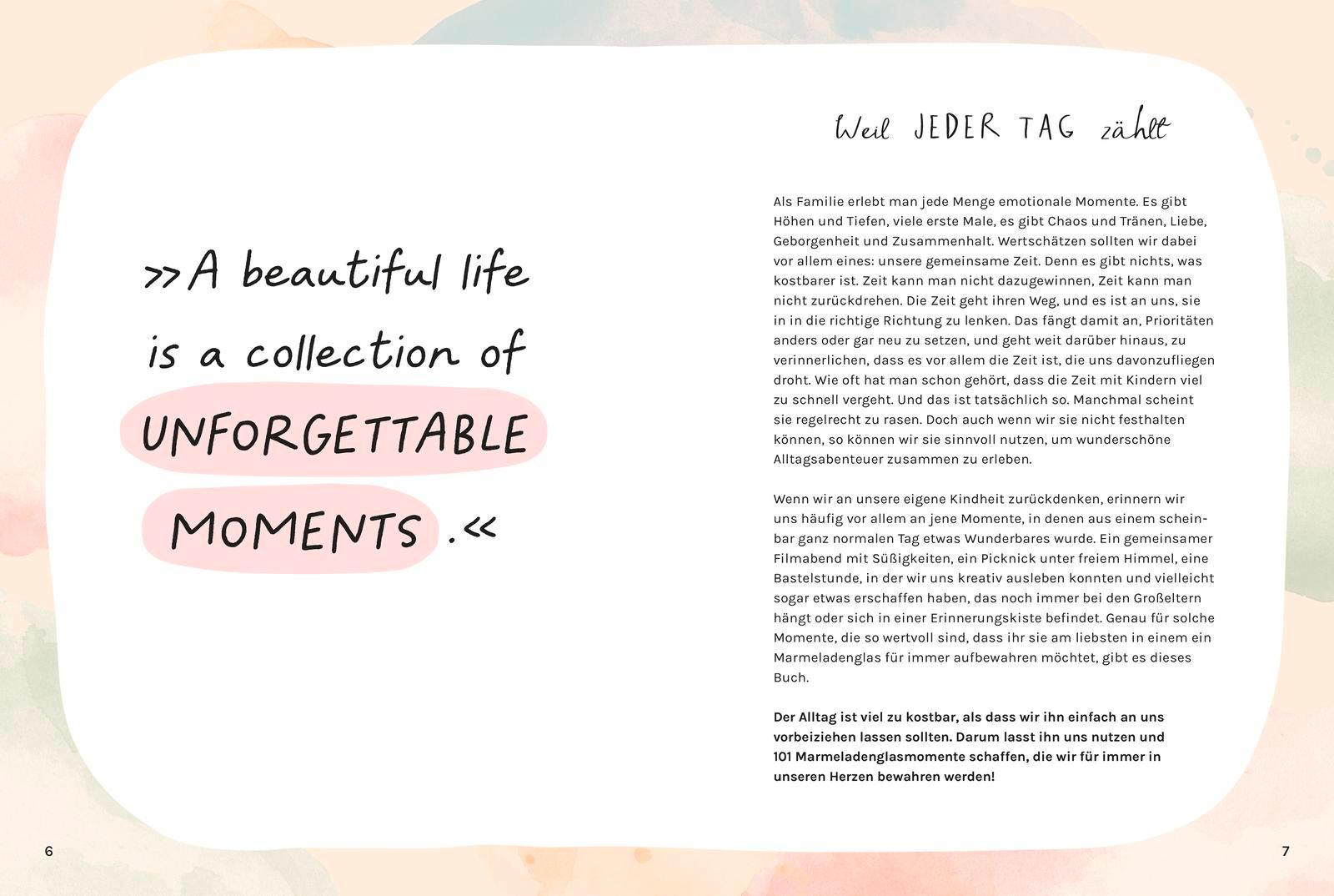 Beispielinhalt (Bild) 101 Marmeladenglas-Momente
