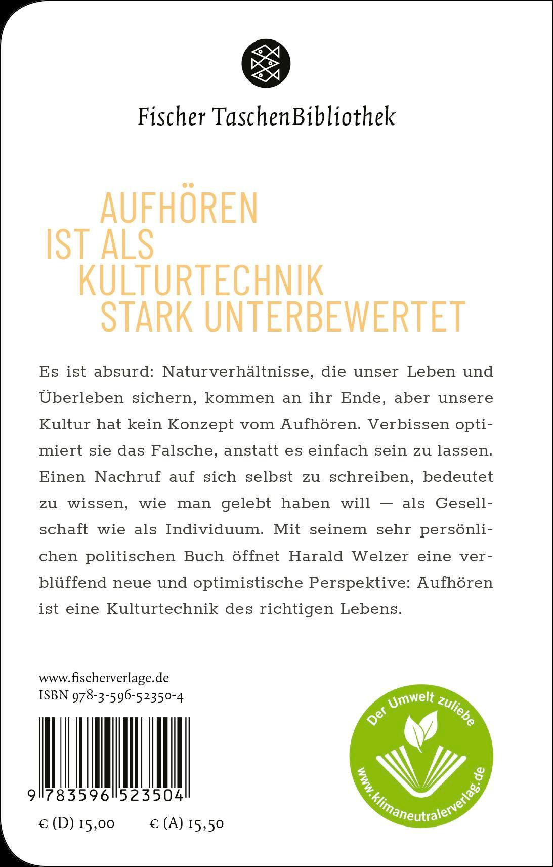 Rückseitencover Nachruf auf mich selbst.