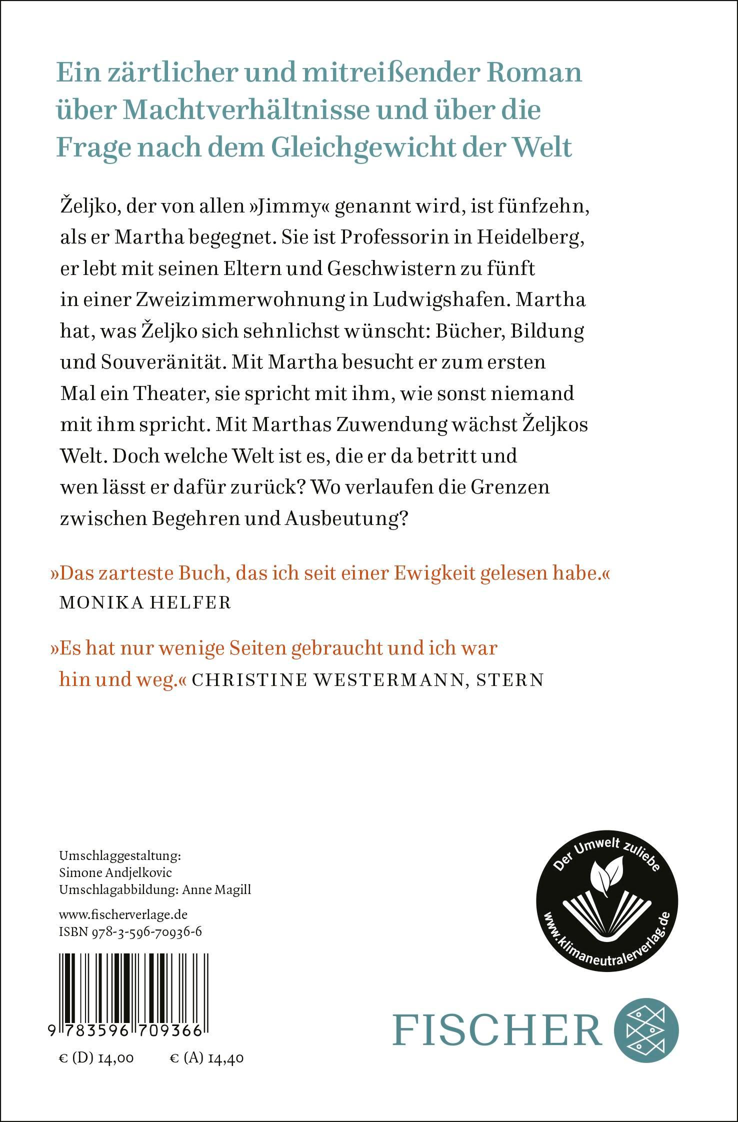 Rückseitencover Jahre mit Martha