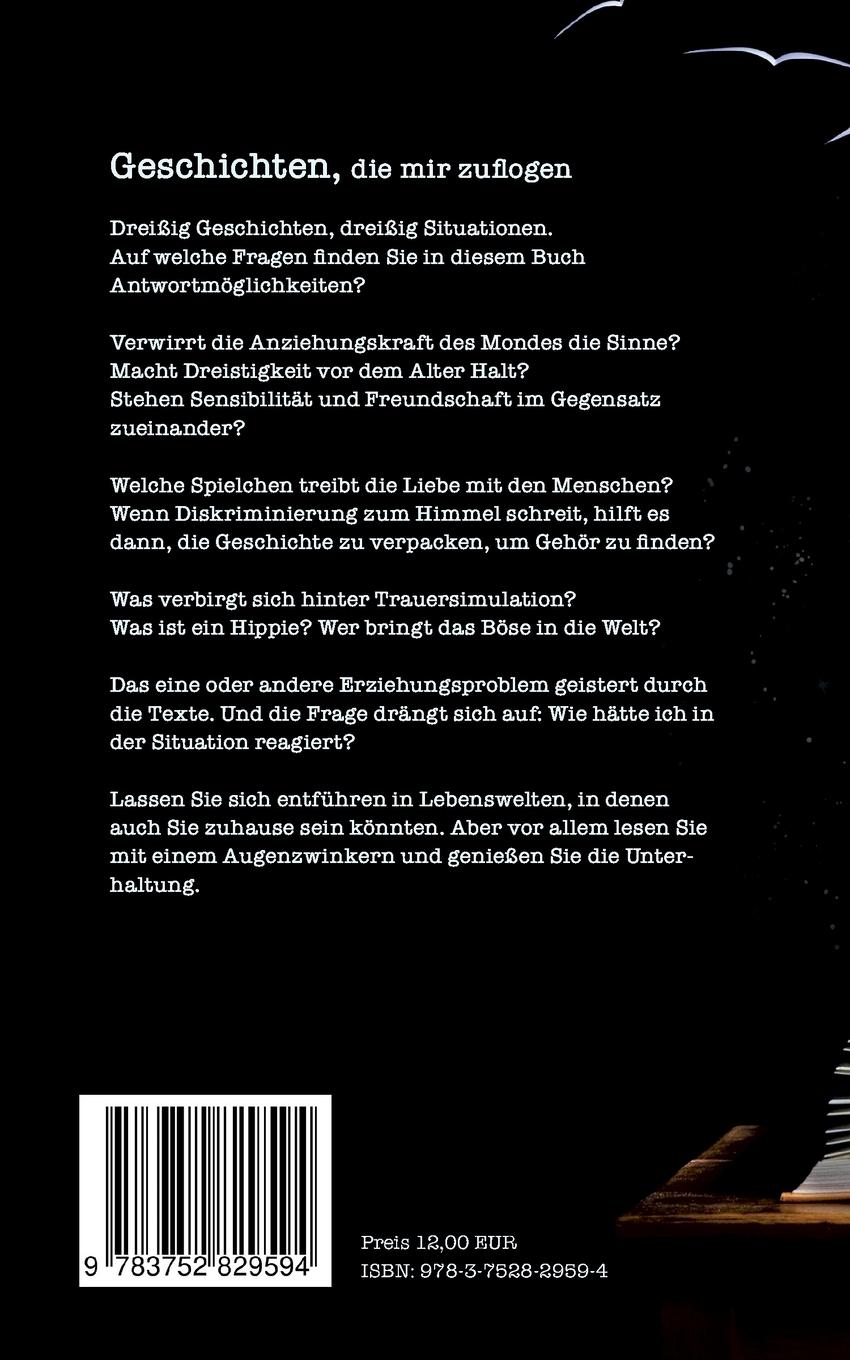 Rückseitencover Geschichten, die mir zuflogen
