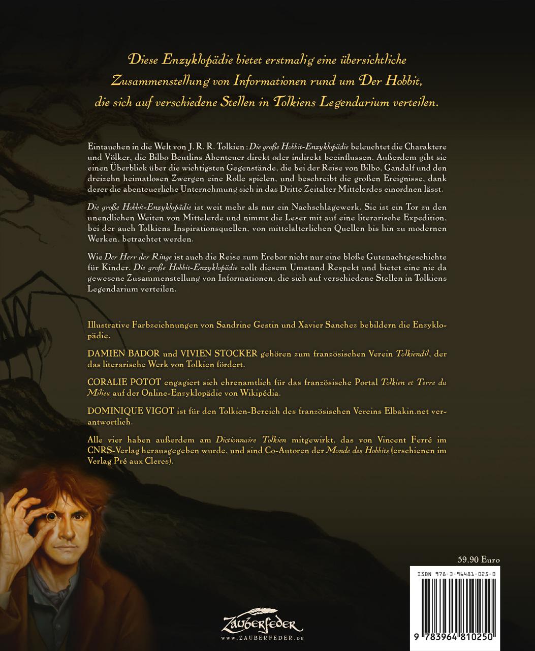 Rückseitencover Die große Hobbit-Enzyklopädie